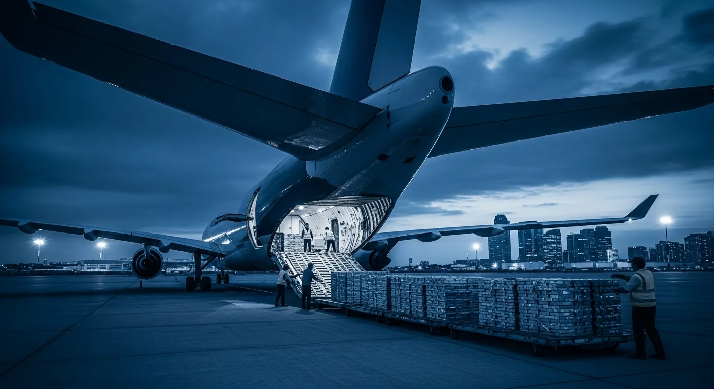 Cargo plane loading